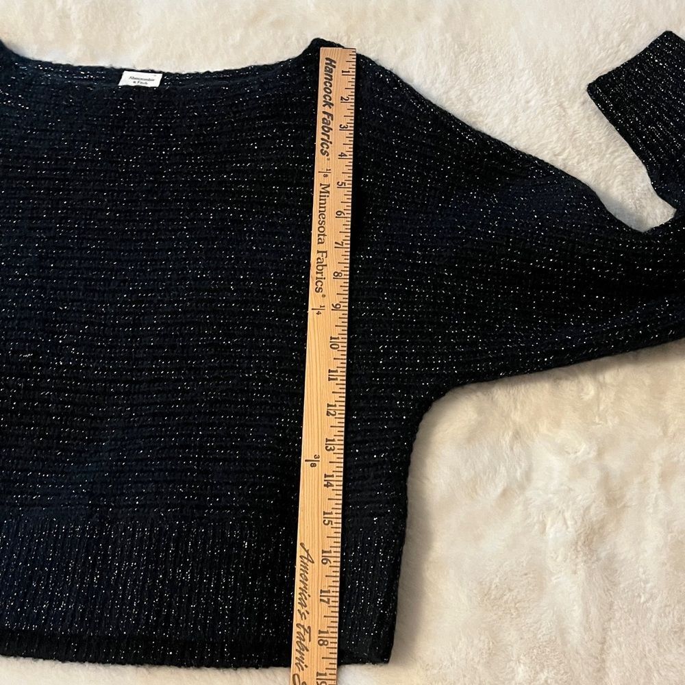 New! Abercrombie & Fitch Black Sweater w/ Metallic threading Size‎ XS NWT - Picture 11 of 12